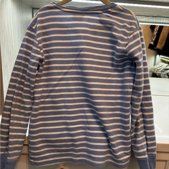 Janie and Jack Striped Blue and White Henley Shirt Size 7 - Picture 3 of 4
